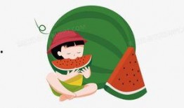 吃瓜卡通图,趣味解读生活百态